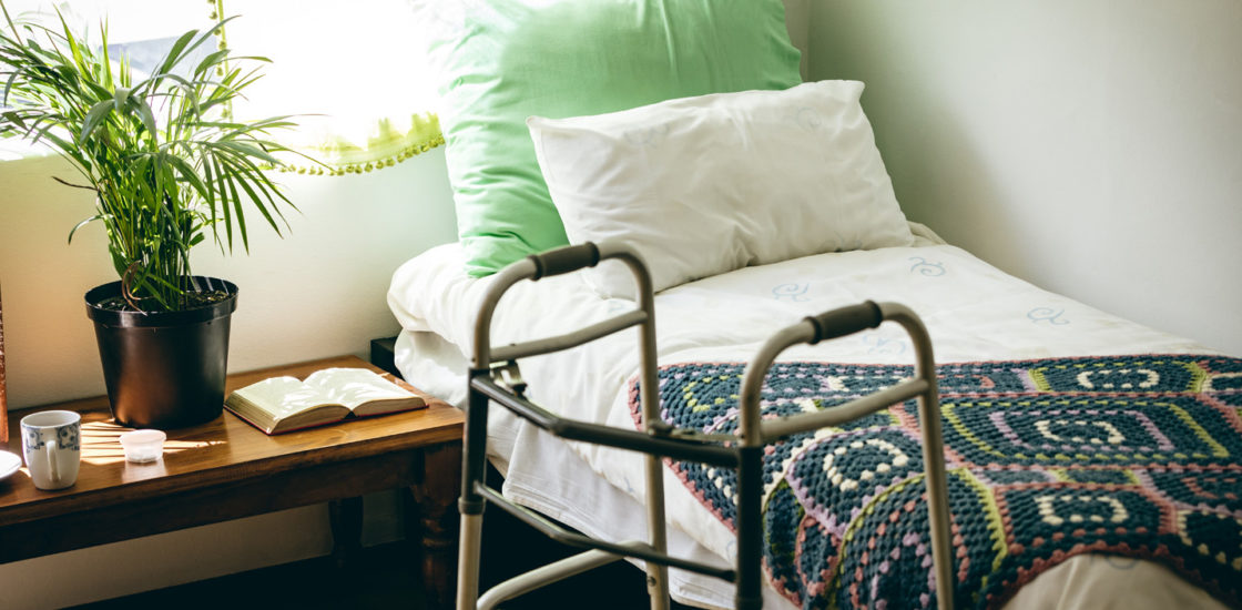 View of a room in an assisted care facility