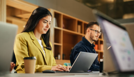 Female tech worker